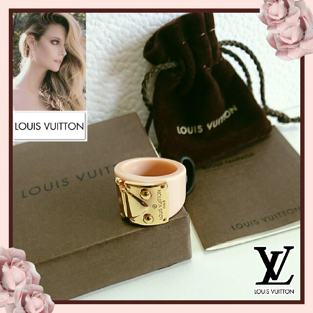 LOUIS VUITTON(ルイヴィトン)の良好💗LOUIS VUITTON春色パステルピンク💗バーグ ロックミーリング レディースのアクセサリー(リング(指輪))の商品写真