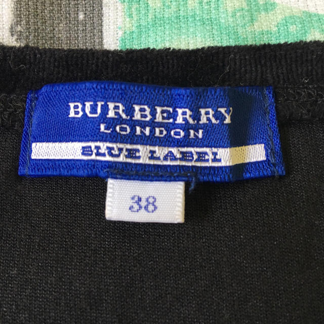 BURBERRY BLUE LABEL(バーバリーブルーレーベル)の【Ray様専用】BURBERRY BLUELABEL 半袖カットソー ブラック レディースのトップス(カットソー(半袖/袖なし))の商品写真