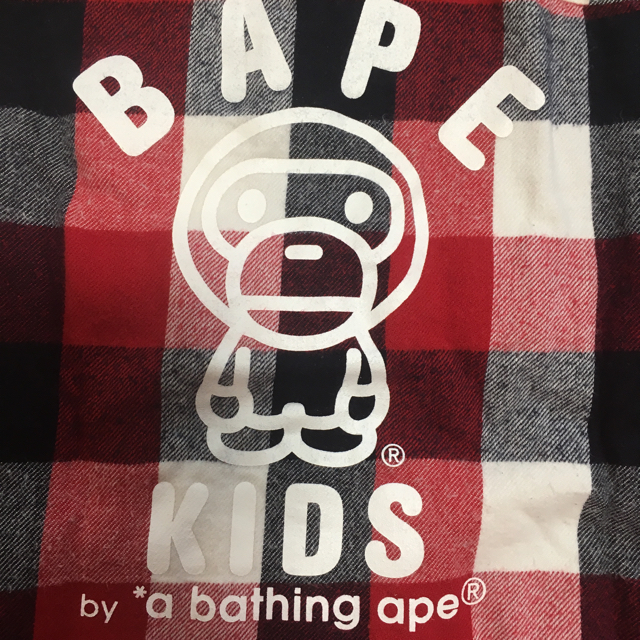 A BATHING APE(アベイシングエイプ)のエイプ 長袖シャツ 100 キッズ/ベビー/マタニティのキッズ服男の子用(90cm~)(Tシャツ/カットソー)の商品写真