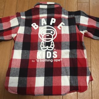 アベイシングエイプ(A BATHING APE)のエイプ 長袖シャツ 100(Tシャツ/カットソー)