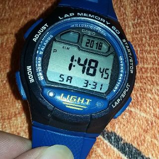 カシオ(CASIO)のCASIOデジタル腕時計 W-734   稼働品(腕時計(デジタル))