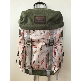 Burton ルアーイラスト総柄バックパック【美品】