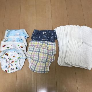 布オムツ（80〜95）セット ニシキ有(布おむつ)