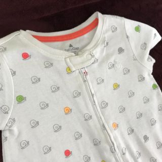 ベビーギャップ(babyGAP)のベビーギャップ 白 ロンパース 半袖(ロンパース)