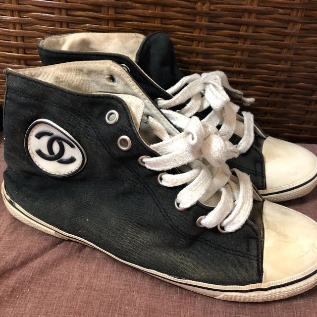 CHANEL ハイカット スニーカー ビンテージ レディース 靴/シューズ