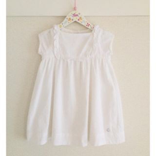 プチバトー(PETIT BATEAU)のプチバトー コットンボイルワンピース 18m 81㎝(ワンピース)