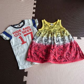 ジャンクストアー(JUNK STORE)のお買い得✨80センチ ワンピ2枚セット🌼(ワンピース)