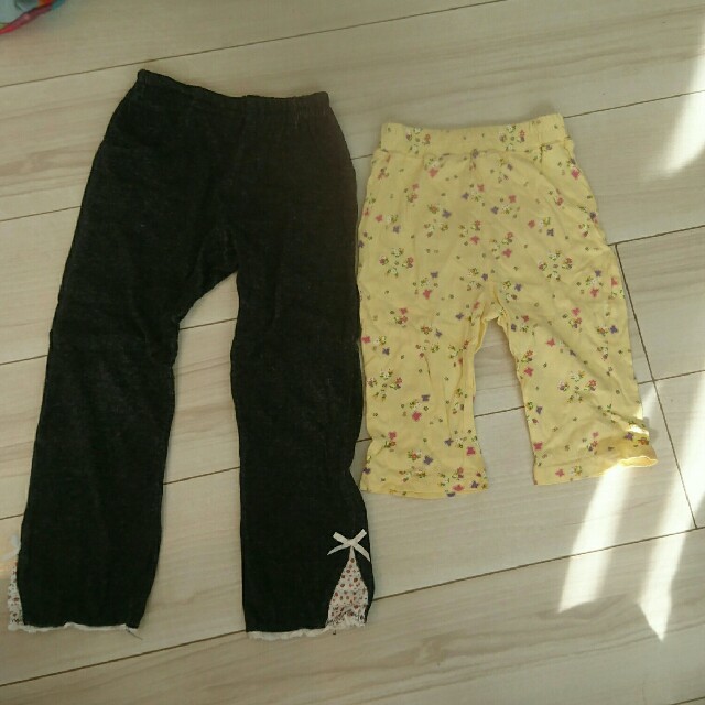 ミッキー様専用 薄手ズボン二点setお買い得❗size110  キッズ/ベビー/マタニティのキッズ服女の子用(90cm~)(パンツ/スパッツ)の商品写真