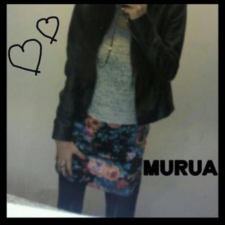 ムルーア(MURUA)のMURUA 花柄タイトミニ(ミニスカート)