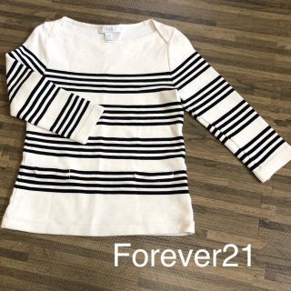 フォーエバートゥエンティーワン(FOREVER 21)のForever21 ボーダーカットソー(カットソー(長袖/七分))