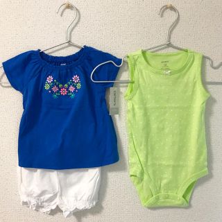 カーターズ(carter's)の新品 カーターズ 女の子3点セット(Ｔシャツ)