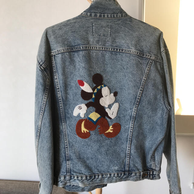 Disney(ディズニー)のレア！mickey Gジャン🎶 メンズのジャケット/アウター(Gジャン/デニムジャケット)の商品写真