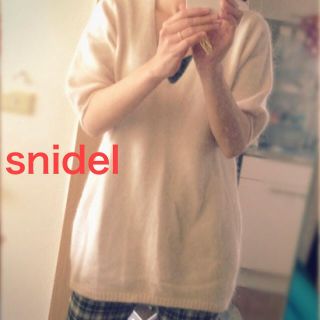 スナイデル(SNIDEL)のsnidelスナイデルアンゴラニット。(ニット/セーター)