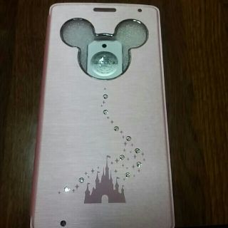 ディズニー(Disney)のディズニー・モバイル　DM０１G　ピンク❤(モバイルケース/カバー)