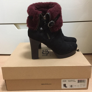 アグ(UGG)のUGG ファー付ショートブーツ(ブーツ)