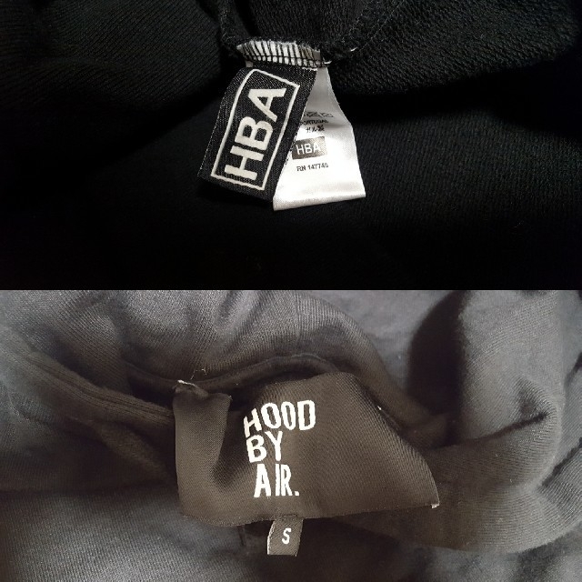 HOOD BY AIR.(フードバイエアー)の【美品】HOOD BY AIR カットアウトパーカー (Black&White) メンズのトップス(パーカー)の商品写真