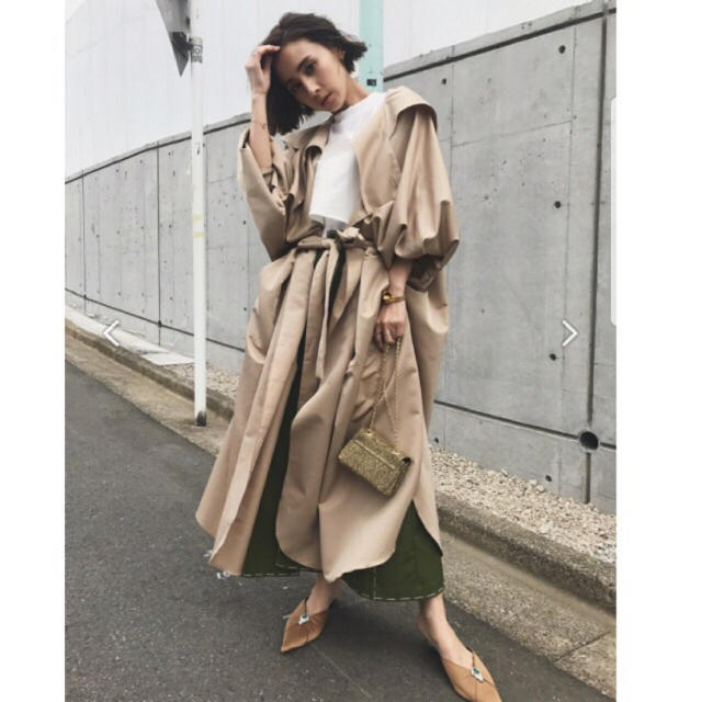 新品タグ付ameri DRASTIC DRAPE OVER COATスプリングコート