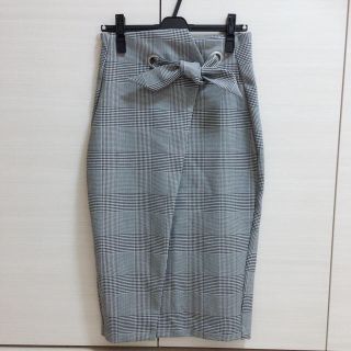 エイチアンドエム(H&M)のチェックタイトスカート(専用)(ひざ丈スカート)