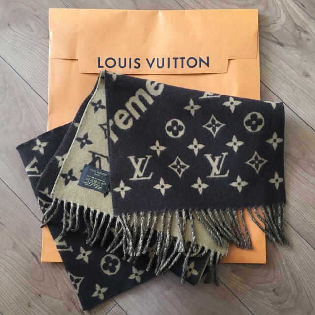 送料無料 Supreme×LOUIS VUITTON MonogramScarf