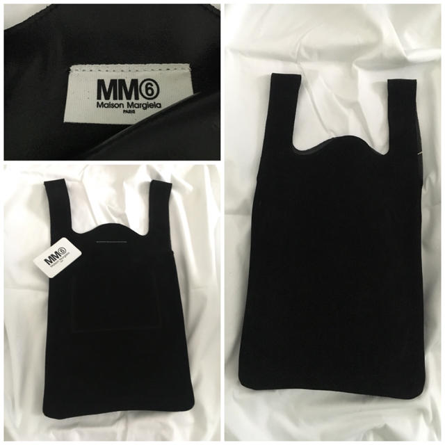 MM6(エムエムシックス)のMM6★入手困難 本革ショッピングバッグ レザーバッグ スエードバッグ 足袋 レディースのバッグ(ハンドバッグ)の商品写真