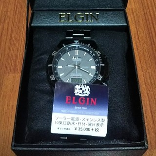 エルジン(ELGIN)のELGIN ソーラー電波 腕時計(腕時計(アナログ))