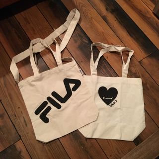 フィラ(FILA)のさとちん様専用！FILAコットン2ウェイバッグ＆WEGOバック(リュック/バックパック)