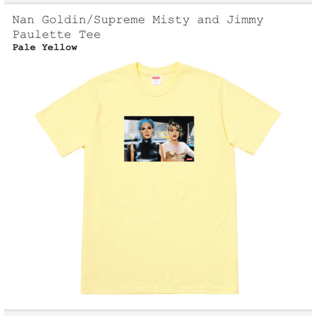 Supreme(シュプリーム)のSUPREME × Nan Goldin PHOTO Tee イエローLサイズ メンズのトップス(Tシャツ/カットソー(半袖/袖なし))の商品写真