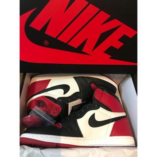 ナイキ(NIKE)のNIKE AIR JORDAN 1 RETRO HIGH OG BRED TOE(スニーカー)