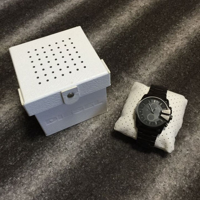 DIESEL(ディーゼル)の【美品】ディーゼル DIESEL 腕時計 メンズ ブラック DZ4180 メンズの時計(その他)の商品写真