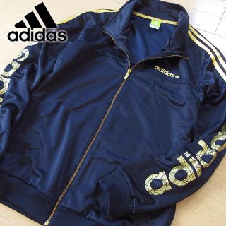 アディダス(adidas)の超美品 Oサイズ アディダス ネオレーベル ジャージ/ジャケット ネイビー(ジャージ)