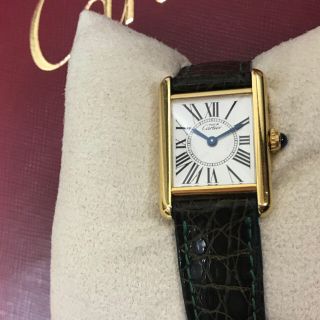 カルティエ(Cartier)のカルティエ/Cartier マストタンクSM/オパラン/ 2年間保証付き(腕時計)