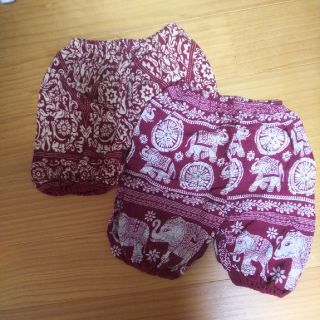 タイで購入！サイズ80くらい 七分丈パンツ 半ズボン リラコ ステテコ 双子(パンツ)