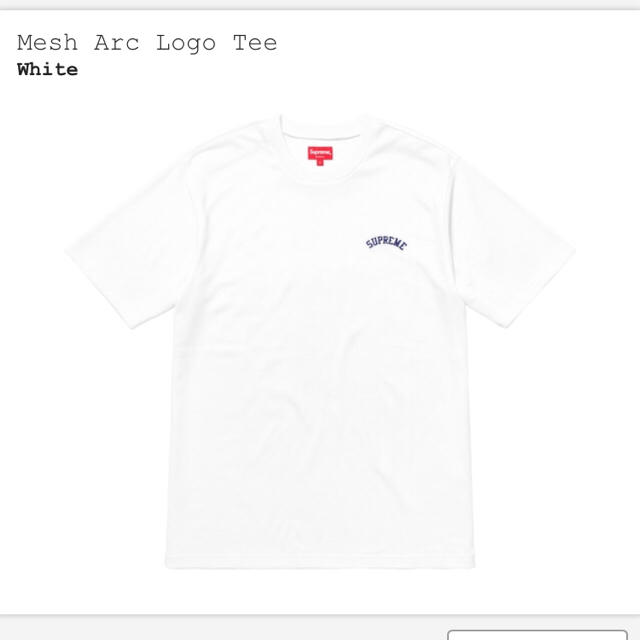 メンズsupreme mesh arc logo tee