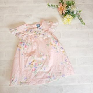 ベビーギャップ(babyGAP)のbabyGAP☆フローラルフリルワンピース 新品 新作 90(ワンピース)