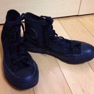 コンバース(CONVERSE)の22.5 CONVERSE 黒スニーカー(スニーカー)