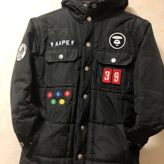 アベイシングエイプ(A BATHING APE)のA・BATHING APE ダウン BLACK(ダウンジャケット)