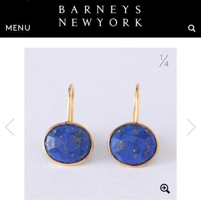 BARNEYS NEW YORK(バーニーズニューヨーク)のLA SOEUR ラ スール ラピスラズリ バーニーズニューヨーク レディースのアクセサリー(ピアス)の商品写真