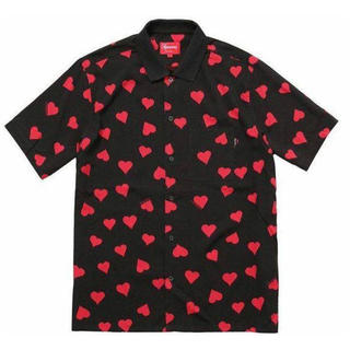 シュプリーム(Supreme)のsupreme Hearts Rayon Shirt Black Mサイズ(シャツ)