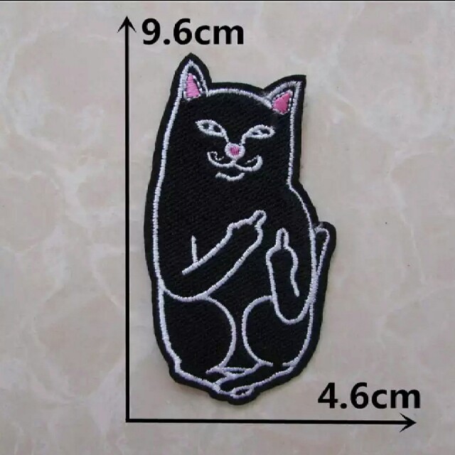 猫ワッペン2枚セット ハンドメイドの素材/材料(各種パーツ)の商品写真