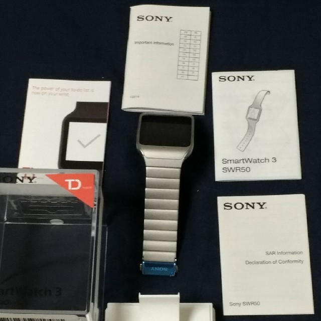 Sony SmartWatch 3 SWR50 メタルシルバー＆ホルダーセット - その他