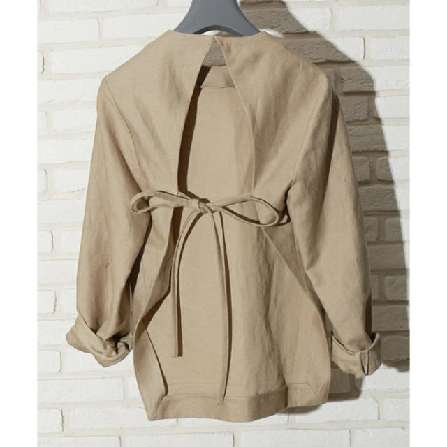 Plage(プラージュ)のJANE SMITH BACK SATIN RIBBON P/O SHIRT新品 レディースのトップス(シャツ/ブラウス(長袖/七分))の商品写真