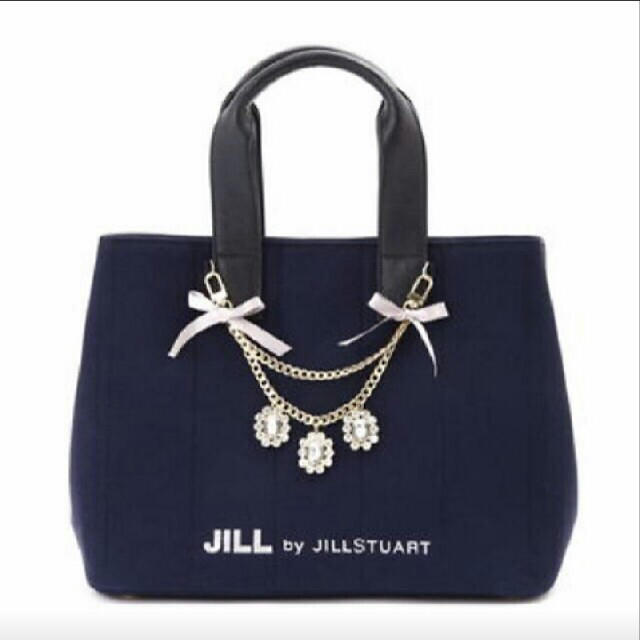 JILL by JILLSTUART(ジルバイジルスチュアート)のジルバイ ジュエルリボントートバッグ レディースのバッグ(トートバッグ)の商品写真