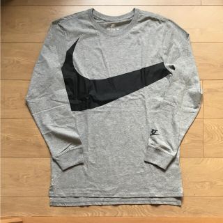 ナイキ(NIKE)のnike big swoosh long T-shirt S grey(Tシャツ/カットソー(七分/長袖))