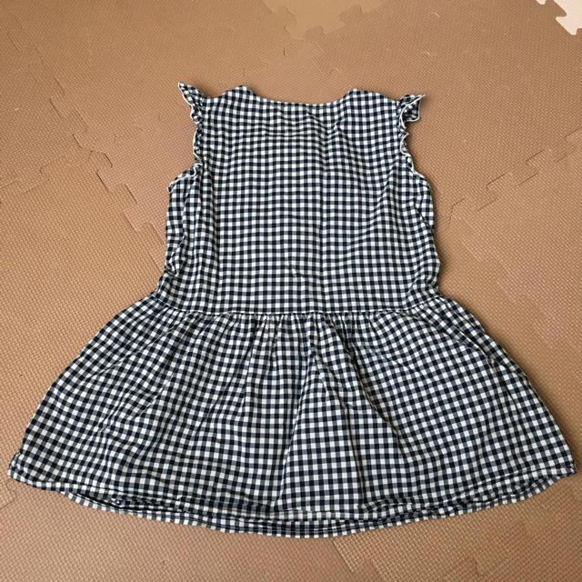 UNIQLO(ユニクロ)のUNIQLO ユニクロ ブロックチェックワンピース キッズ/ベビー/マタニティのキッズ服女の子用(90cm~)(ワンピース)の商品写真