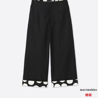 マリメッコ(marimekko)のユニクロ マリメッコ ワイドクロップドパンツ(クロップドパンツ)