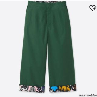 マリメッコ(marimekko)のユニクロ マリメッコ ワイドクロップドパンツ(クロップドパンツ)