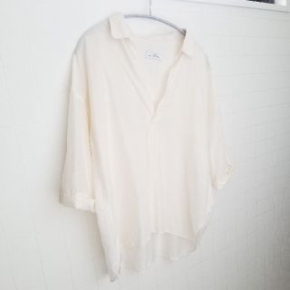 ユナイテッドアローズグリーンレーベルリラクシング(UNITED ARROWS green label relaxing)のグリーンレーベルリラクシング　白シャツ(シャツ/ブラウス(長袖/七分))