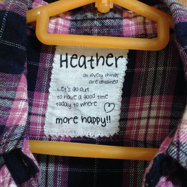 heather(ヘザー)のHEATHER♡チェックシャツ レディースのトップス(カットソー(長袖/七分))の商品写真