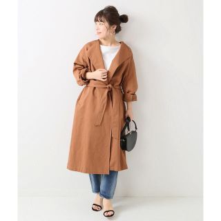 スピックアンドスパン(Spick & Span)の【新品、未使用】spick&span ノーカラートレンチ(トレンチコート)