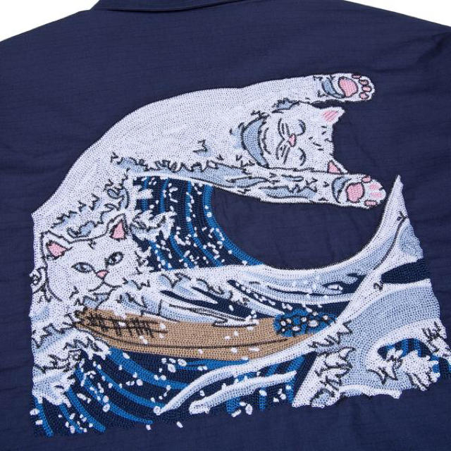 BEAMS(ビームス)のRIPNDIP THE GREAT WAVE MILITARY JACKET メンズのジャケット/アウター(ミリタリージャケット)の商品写真